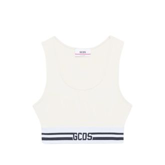 GCDS Logo-detail Crop Top