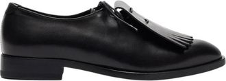 Scarosso Ester Oxford Schoenen - Dames - Veterschoenen - Zwart - 36 EU - Leer - Schoenen