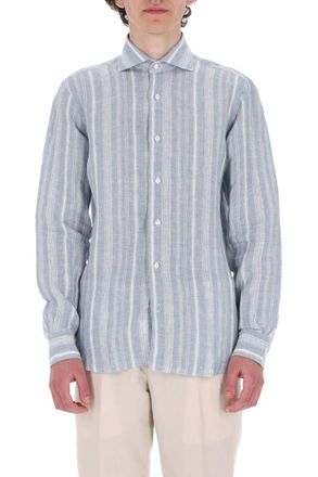 Barba Dandylife Textured Linen Casual Shirt