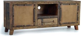 Giner&Colomer Mueble tv de madera y metal reciclados