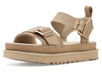 UGG Goldenstar Villa Womens Sandals Mustard Seed : 5.5 B - Medium, Leather