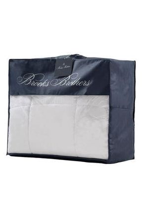Brooks Brothers Quilted Mattress Topper in White at Nordstrom Rack, Size Queen