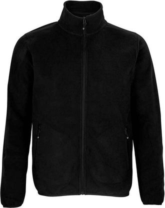 SOLS Heren Factor Fleecejack met rits (Zwart)