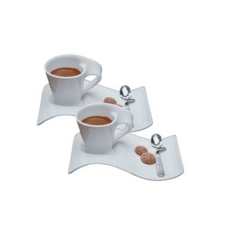 Villeroy & Boch NewWave Caff&egrave; 6 Piece Espresso Set for 2 in White at Nordstrom