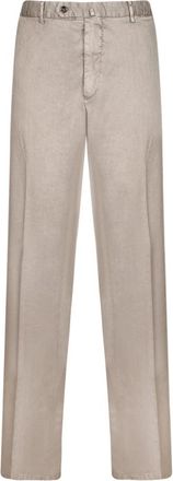 Dell'Oglio Wijde broek - Heren - Straight fit broeken - Beige - XL - Katoen - Broeken