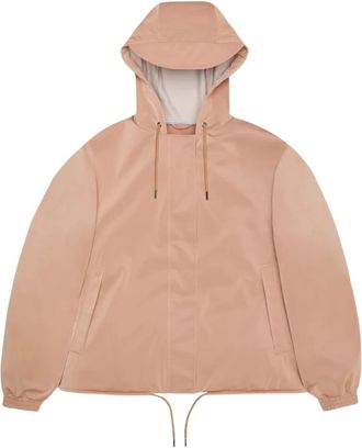 Rains String W Jacket in Zalm - Dames - Regenjassen - Roze - M - Jassen