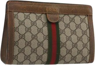 Gucci Pre-owned Clutches, female, Beige, Size: ONE SIZE Pre-owned Plastic Clutch