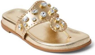 Jack Rogers Jacks Jewel Sport Flip Flop in Jacks Platinum at Nordstrom, Size 8.5