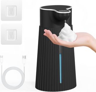 OEM Dispensador Autom&aacute;tico De Jab&oacute;n El&eacute;ctrico De 400 Ml Con Sensor, Montaje Autom&aacute;tico En Pared, 2 Niveles, Negro, Usb, Resistente Al Agua Ipx6