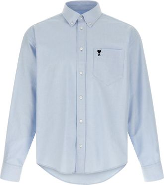 Ami Light Blue Ami De Coeur Shirt