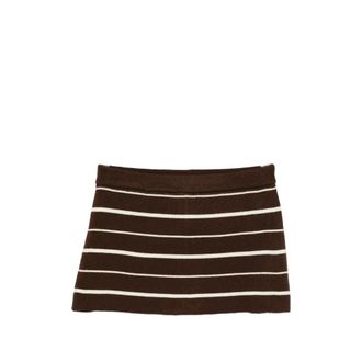 Frankies Bikinis Short Skirts, female, Brown, Size: XS Skirt Frankies Bikinis