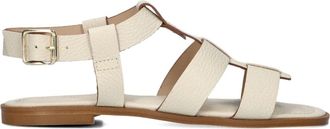 Stefano Lauran Witte Sandalen voor Zomerse Wandelingen - Dames - Sandalen - Wit - 40 EU - Linnen - Schoenen