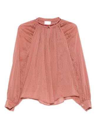 Forte_Forte pleated top - women - Fabric - 0 - Pink