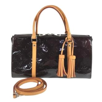 Louis Vuitton Pre-owned Handbags, female, Purple, Size: ONE SIZE Pre-owned Monogram Vernis Handbag