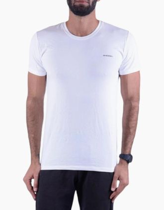 Diesel Mens DIESEL UMTEE RANDAL Mens T Shirt 1x Pack Short Sleeve Crew Neck Basic Tees - White - Size: 34