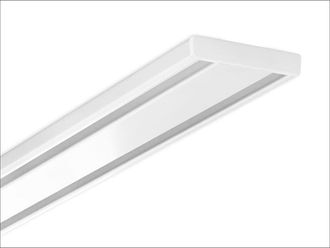 Good Life Gardinenschiene »Samu« 2 läufig-läufig Fixmass extra flache Alu-Schiene