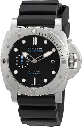Officine Panerai Pre-owned Panerai Submersible QuarantaQuattro 44mm Automatic Black Dial Mens Watch PAM01229