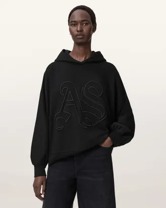 AllSaints Artia Embos Relaxed Hoodie