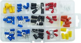 Trade Shop Trade Shop - Set 125 Capicorda Connettori Innesto Terminali Elettrici Preisolati 125 Pezzi Pz