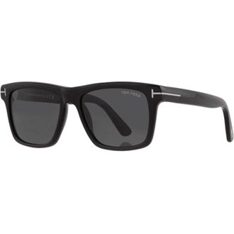 Tom Ford Black Acetate Square Smoke Grey Mens Sunglasses FT0906-N 01A 56