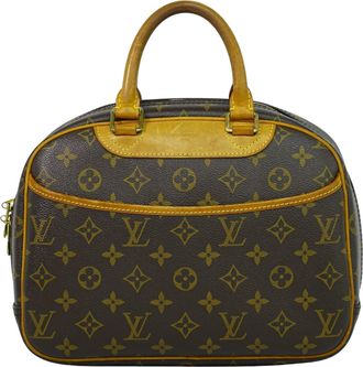Louis Vuitton Trouville Handbag Monogram Canvas Brown Canvas Bag (Pre-Owned)