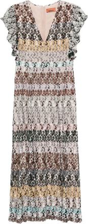 Missoni V-neck Midi Dress