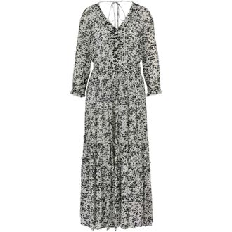 HUGO BOSS Dellima wikkeljurk met V-hals voor dames (Bruin)