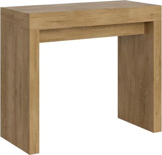 Itamoby Consola extensible 90x40/300 cm efecto madera roble natural