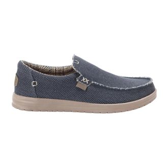 Hey Dude Deep Blue Braided Mikka Shoes - male - Hey Dude - Loafers - Blue - 8 UK - Shoes
