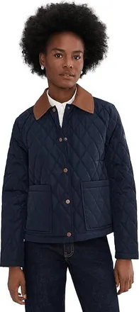Lauren Ralph Lauren Sb Quilt Twill Clr Womens Jacket Dark Navy : XS, Polyester