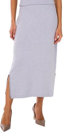 Vince Camuto Whipstitch Midi Sweater Skirt in Grey Skies at Nordstrom, Size X-Large