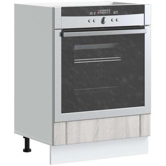 vidaXL Armadio Forno Lucca Grigio Sonoma in Legno Multistrato - Vidaxl