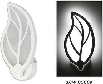 Trade Shop Trade Shop Traesio - Trade Shop - Applique Foglia A Parete 7 Watt Lampada Abat Jour Luce Fredda Calda Naturale E32