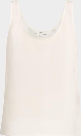 Vince Scoop-Neck Bias Tank Top