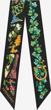 Ferragamo Mini zijden bandeau met Eden-print