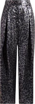 Vince Camuto Metallic Wide Leg Pants in Rich Black at Nordstrom, Size X-Small