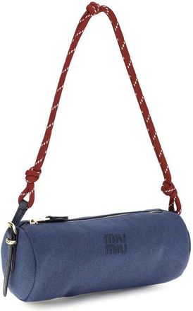 Miu Miu Womens Blue Cotton Wallet Bag