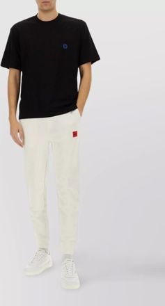 HUGO BOSS cotton jogger pants back pocket