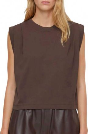 Closed Womens Sleeveless Top In Chilly Chocolate
