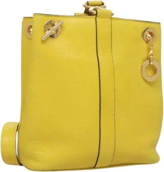 Celine Pre-owned Bucket Bags, female, Yellow, Size: ONE SIZE Pre-owned Vintage Bucket Bag