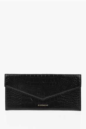 Givenchy Crocodile-Effect Leather Envelope Wallet size Unica