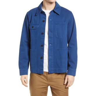 Alex Mill Garment Dyed Work Jacket in French Navy at Nordstrom, Size Xx-Large