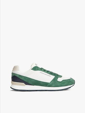 Tommy Hilfiger Suede Lightweight Mesh Trainers
