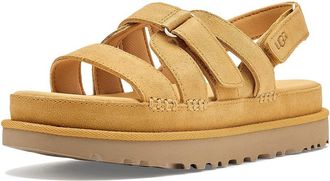 UGG Goldenstar Gleam Womens Sandals Wheat Field : 7.5 B - Medium, Suede/Textile