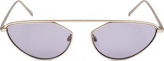 DKNY Ladies Gold Tone Cat Eye Sunglasses DK109S-2