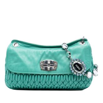 Miu Miu Pre-owned Miu Miu Matelasse Nappa Crystal Chain Crossbody Ladies XPTC4UQH6PA1BP2I