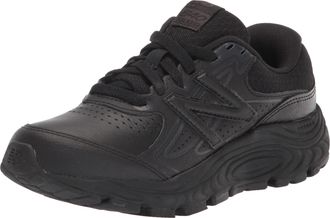 New Balance Womens 840 V3 Walking Shoe, Black/White, 5 UK