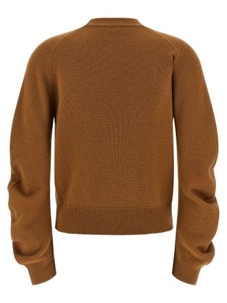 Nude Virgin Wool Crewneck Sweater - Camel