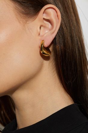 Bottega Veneta Silver Earrings, Womens, Gold