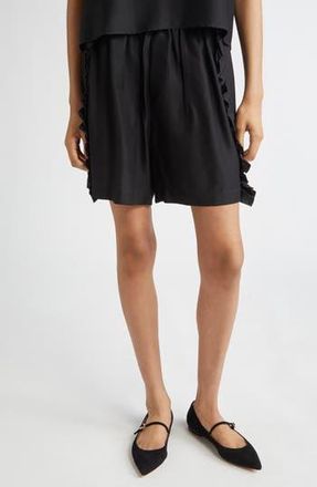 Bite Studios Cali Frill Shorts in Black at Nordstrom Rack, Size 8 Us / 40 Eu